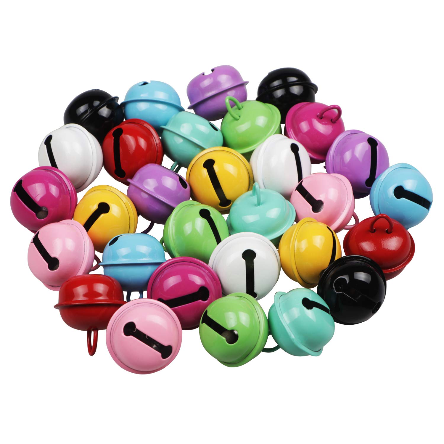 50 Campanellini Colorati In Metallo 22mm | Decorazioni Fai Da Te Per Natale Matrimonio Craft