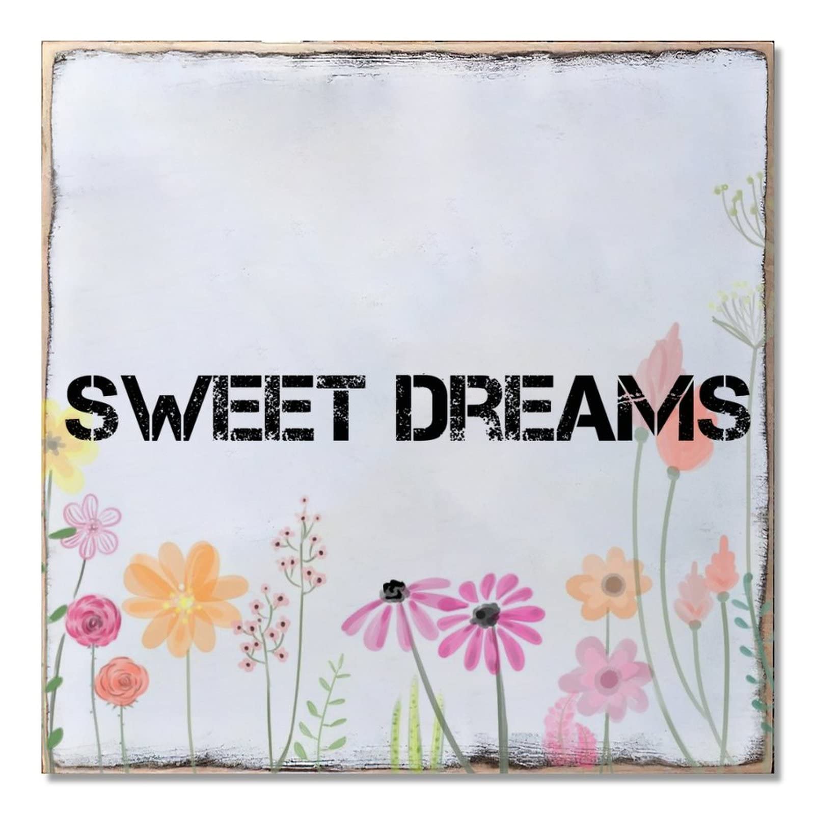 Plaque en bois tournesol pour embellir un mur vide, cadre rustique 40 cm