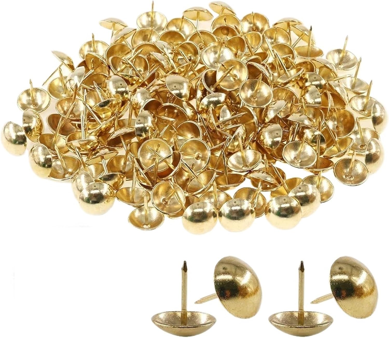 Versatile 500Pcs Antique Upholstery Tacks Furniture Nails Pins Assortment DIY Projects Cork Board Craft Tools
