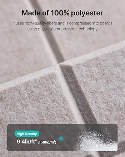 Miniatura 5 de 12 Pack Sound Proof Foam Panels for Walls, Self-Adhesive Acoustic Panels Sound Absorbing