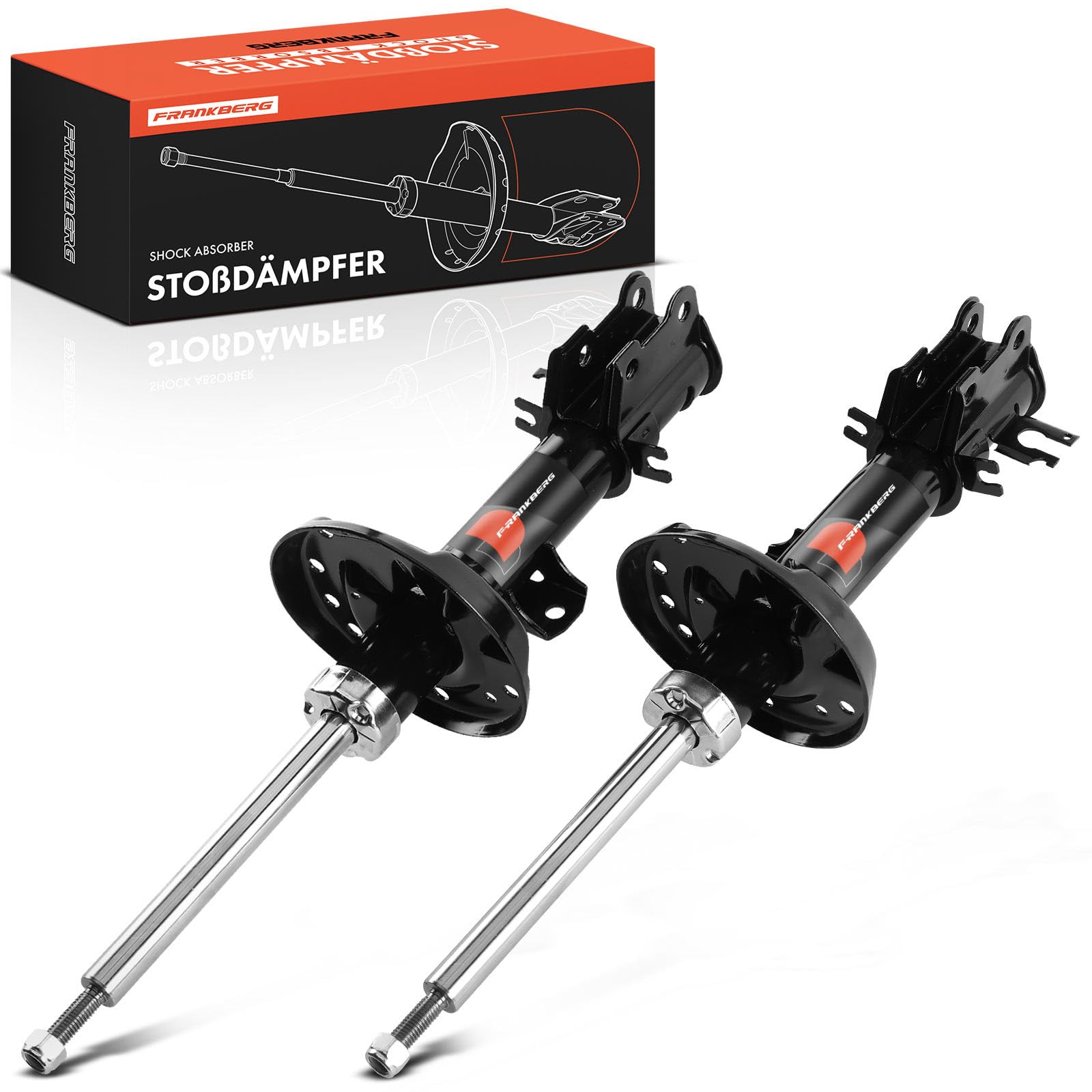 Frankberg 2x Ammortizzatori per sospensioni Ammortizzatori per telaio Anteriore sinistro destro 532mm Pressione del gas Compatibile con 500L 351 352 0.9L-1.6L 2012-2025 Replace# 51962803,51936077
