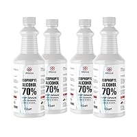 Vista 16 de Alcohol isopropílico (IPA) 70% – Grado USP – Botella de spray de cuarto de galón, paquete de 4 (128 onzas líquidas en total) – Alcohol para frotar