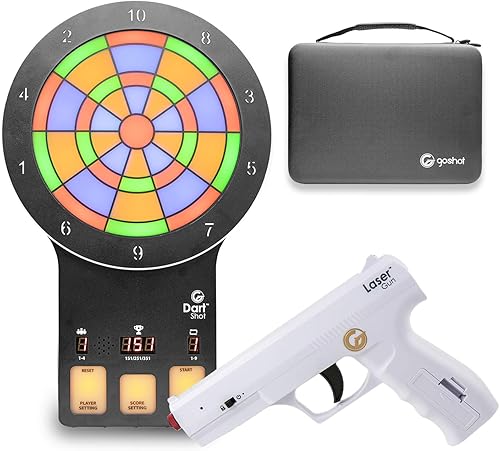 GoShot Sistema de entrenamiento de tiro láser objetivo de entrenamiento DartShot con pantalla de punto de impacto y juegos cronometrados - Práctica