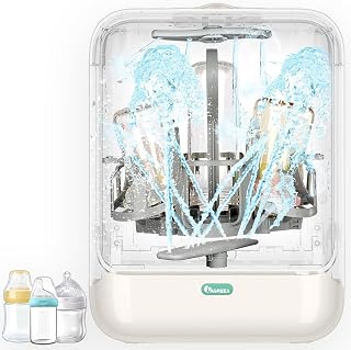 IAGREEA 4-in-1 Baby Bottle Washer Sterilizer Dryer - All-in-One Cleaner for Bottles, Pump Parts & Essentials, BPA-Free, 72-Hour Sterile Storage