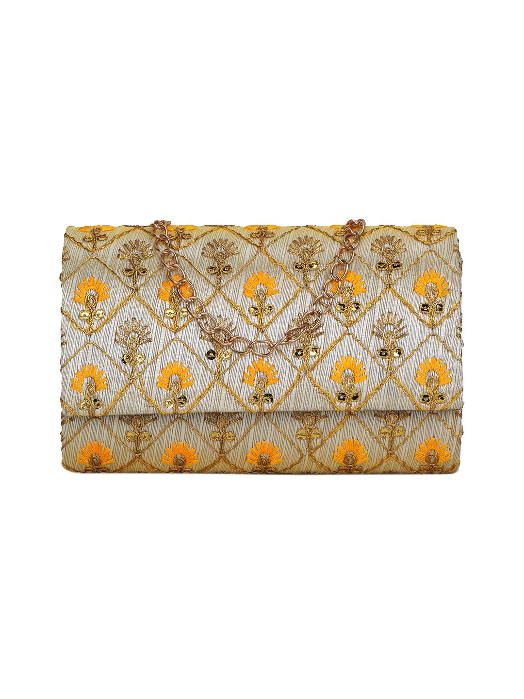 spice art Women’s Silk hand Embroidered Evening Party Hand Clutch, Party Sling bag or Wedding Purse-picture-55