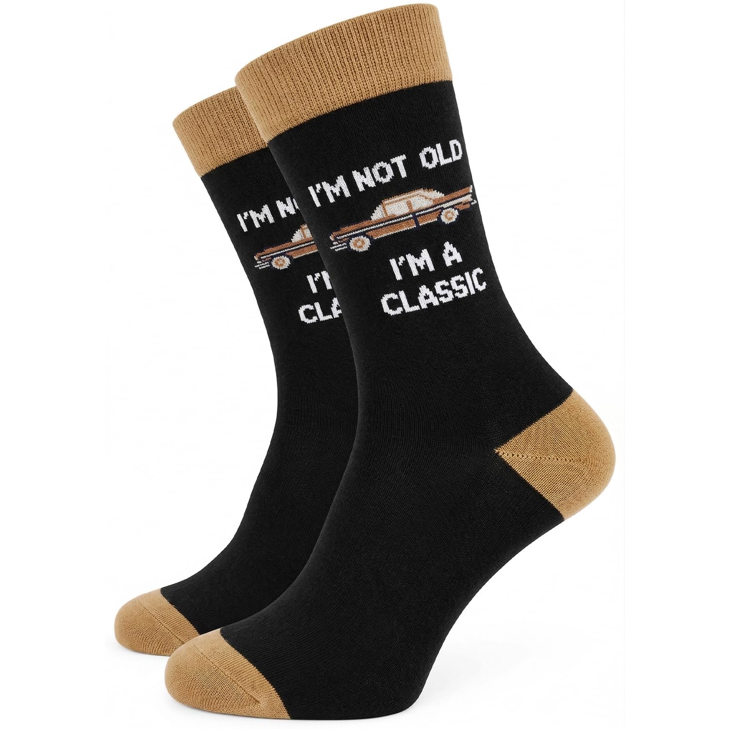 SC Products I'm Not Old Mens Funny Socks | Size 6-12 Cotton Dad Socks Birthday Gifts for Men | Presents for Grandad Funny Dad Gifts for Father's Day | Older Man Rude Novelty Grandad Fathers Day Gift