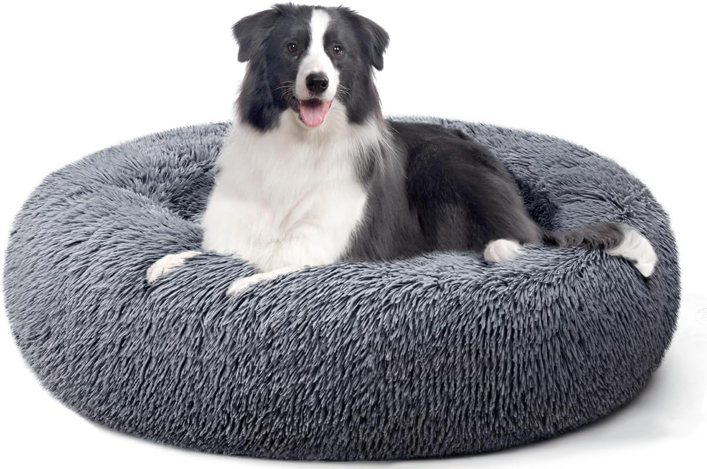 YOJOGEE Calming Donut Dog Bed for Large Dogs, XL Dog Beds Fluffy Extra