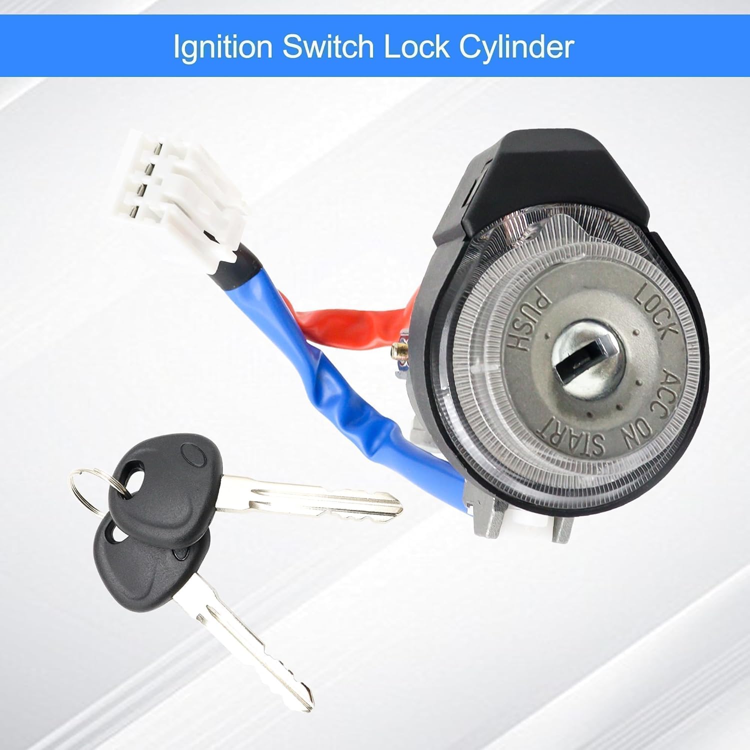 Ignition Switch Lock Cylinder Assembly with 2 Keys Compatible with Hyundai Elantra 2017 2018 2019 2020 Replace 81905-F2230 81905F2230