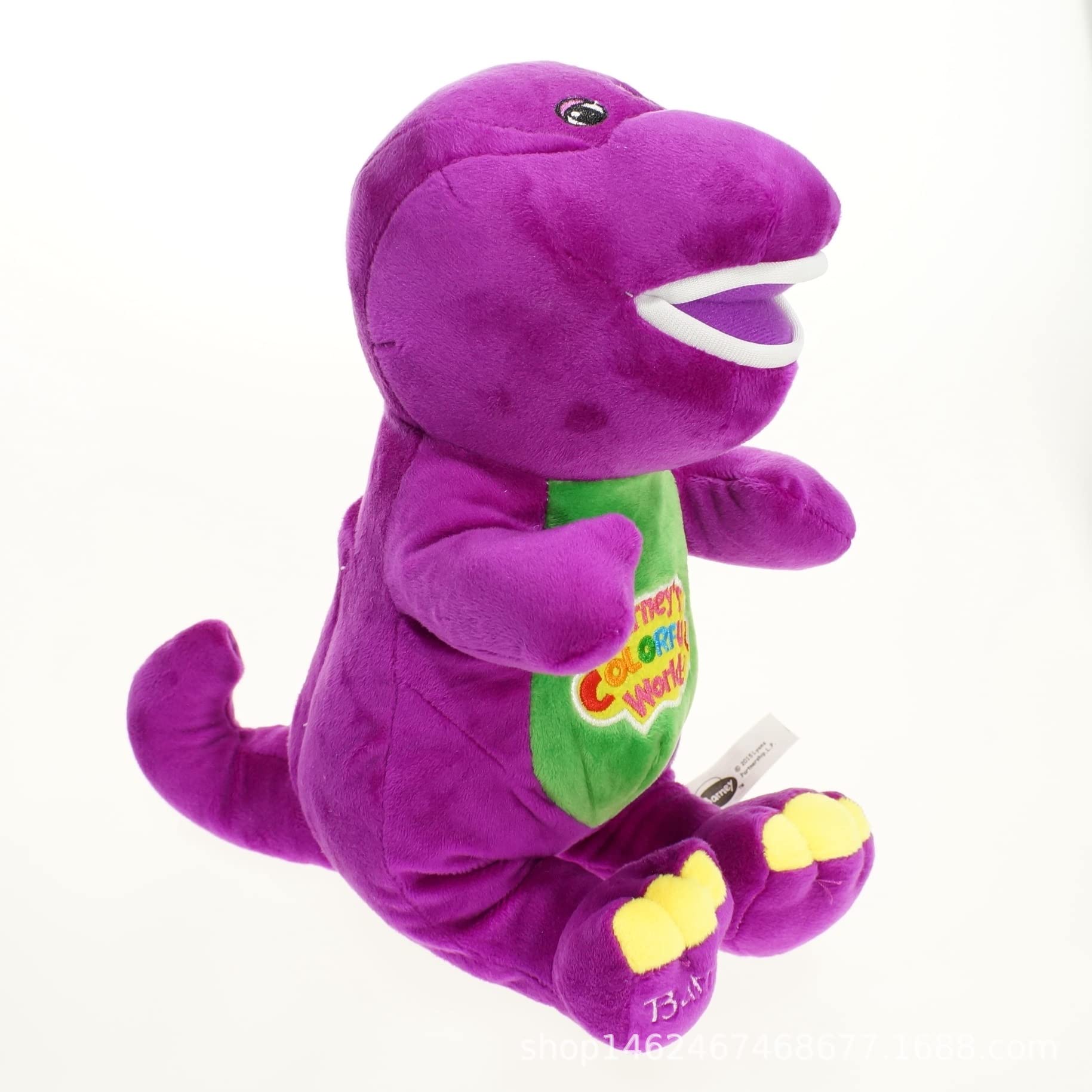 YIUNL Cute Singing Friends Dinosaur Barney Plush Toy Cuddly Pillow Stuffed Animal Doll For Kids Couples Birthday Gift 30cm Purple