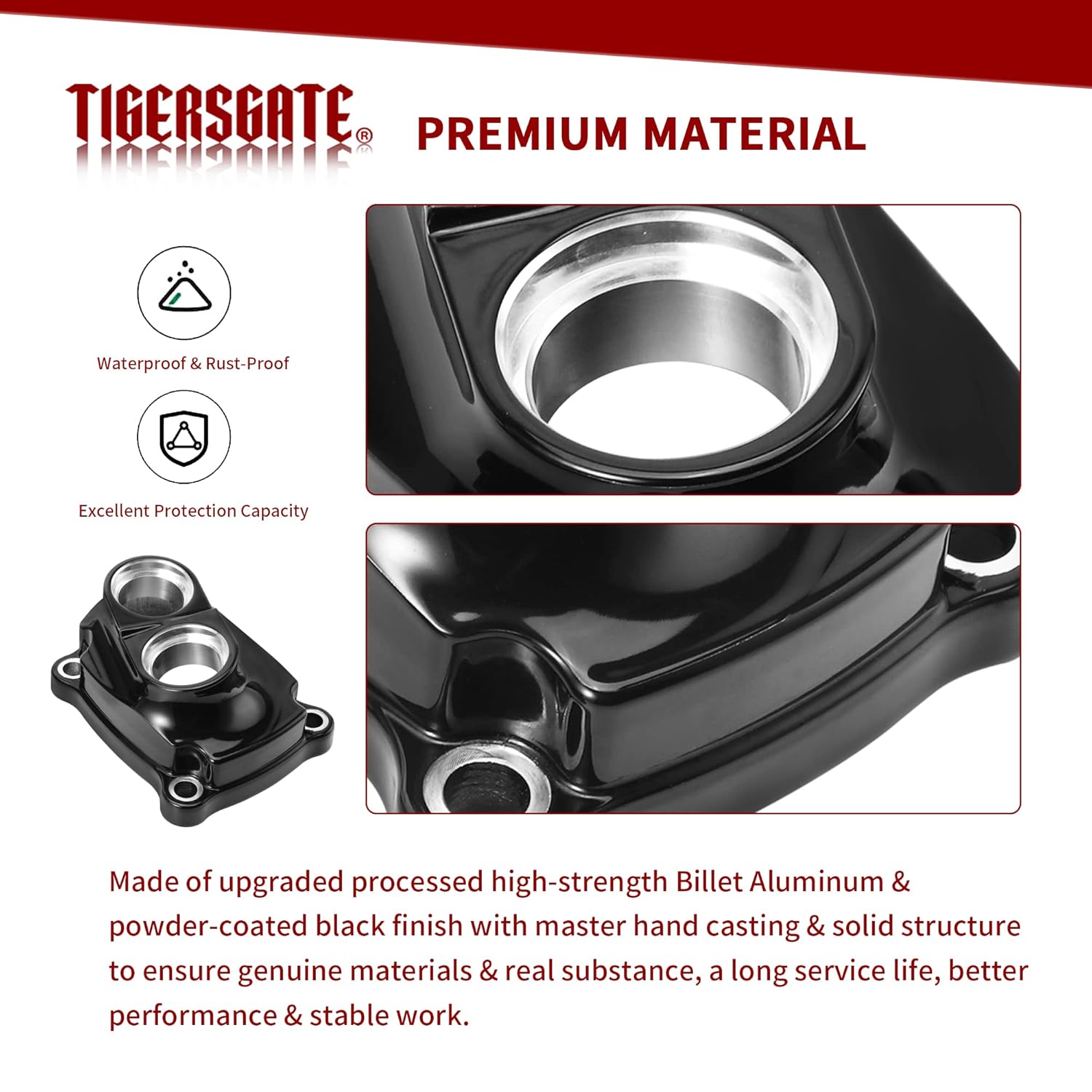 Black M8 Tappet Covers Lifter Block Cover Designed for 2017-up Harley Milwaukee Eight(M8) Engines Softail Touring Models