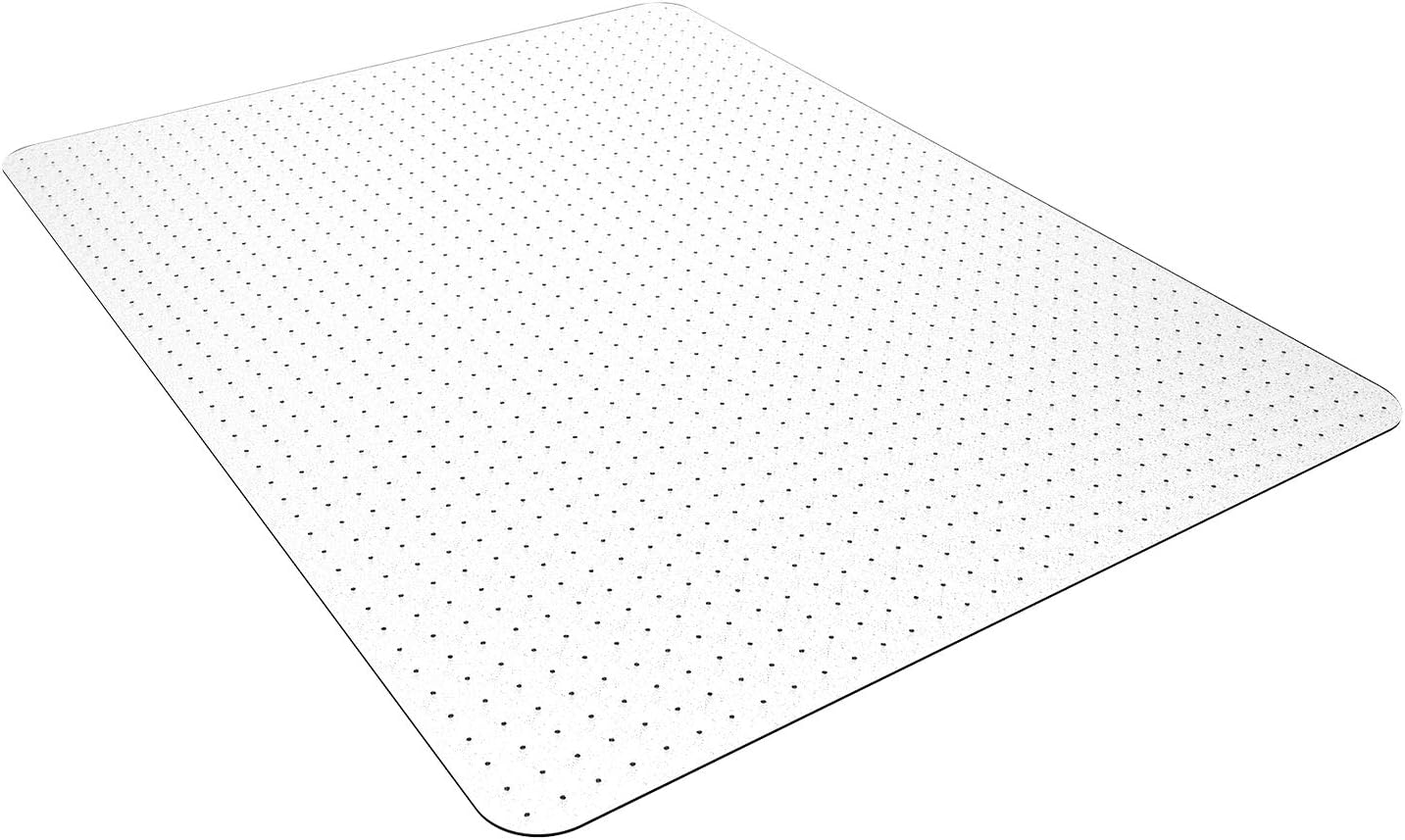 Large Chair Mat for Carpet, Easy Glide Plastic Carpet Floor Protector Mat for Office Chairs for Work & Home (46" x 60", for Carpeted Floors)