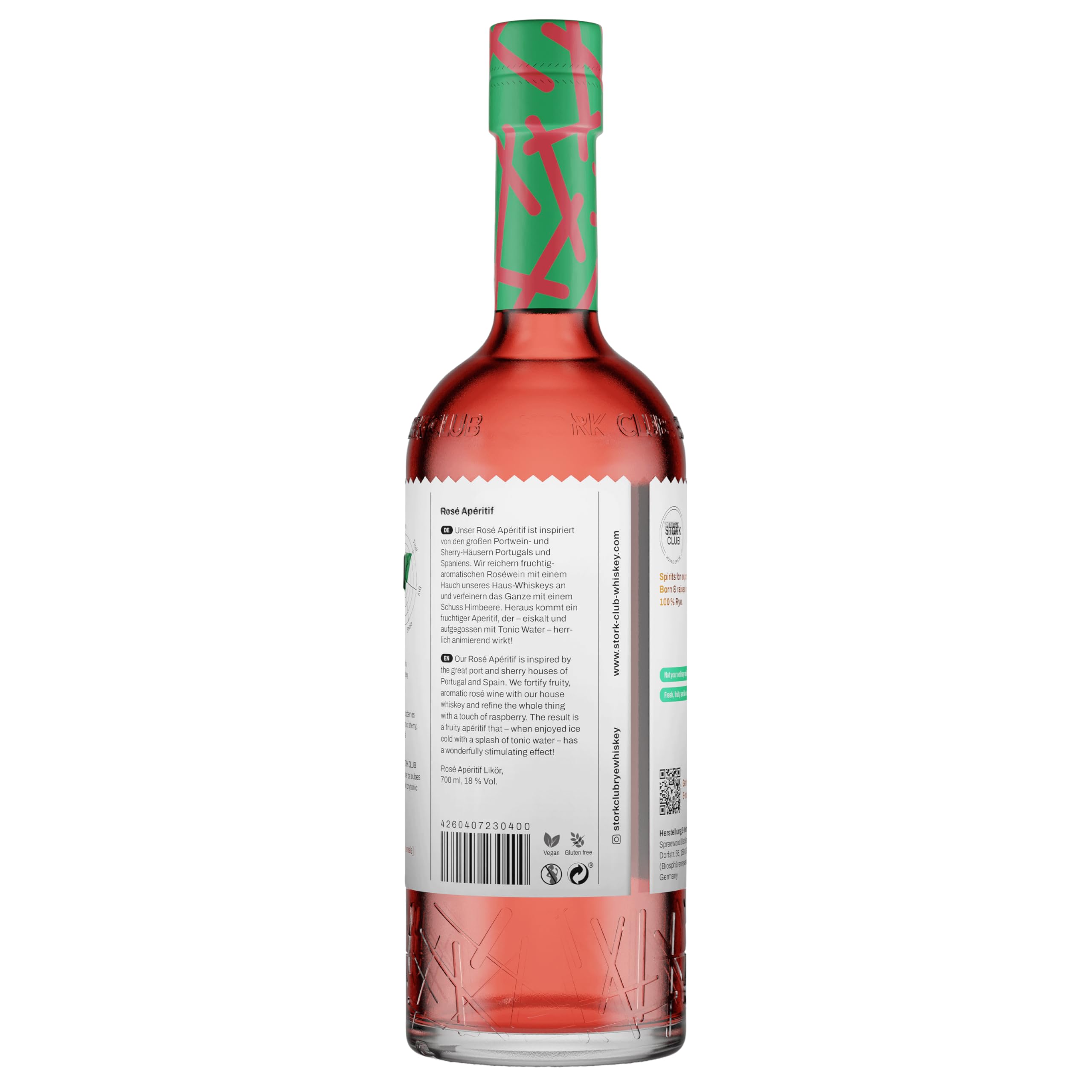 STORK CLUB Rosé Apéritif (1 x 0,7 l) – Außergewöhnlicher Roséwein-Aperitif mit 18% vol.