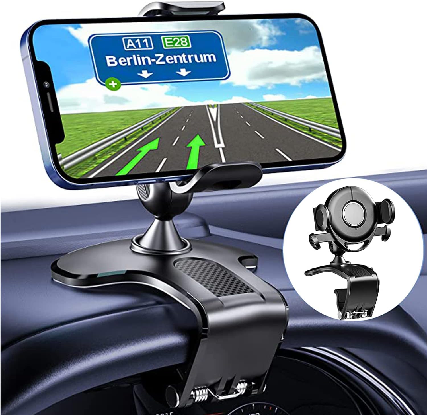 R&uuml;ckspiegel Telefonhalterung 360&deg; Drehbar Einziehbar Universal