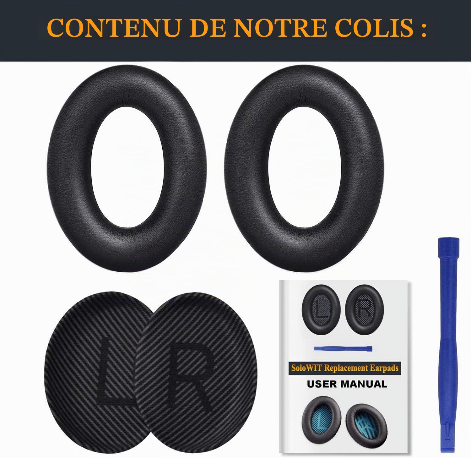 Bose QuietComfort 35 QC35 QC35 II Coussinets d'oreille Supra-auriculaire Casque SoloWIT