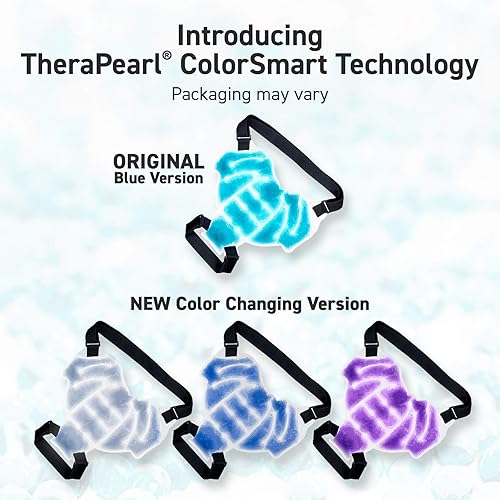 Miniatura 9 de TheraPearl - Envoltura de hombro que cambia de color, reutilizable para terapia de frío y calor con cuentas de gel para aliviar el dolor de hombro,