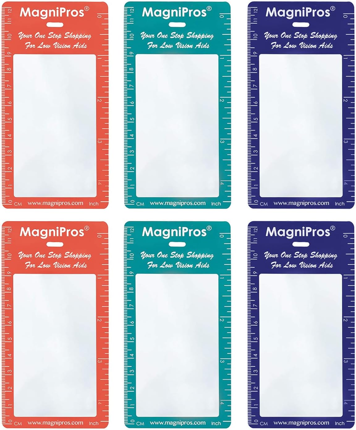 Amazon.com: MAGDEPO 3X Magnifier Bookmark Ruler for Reading, Credit ...