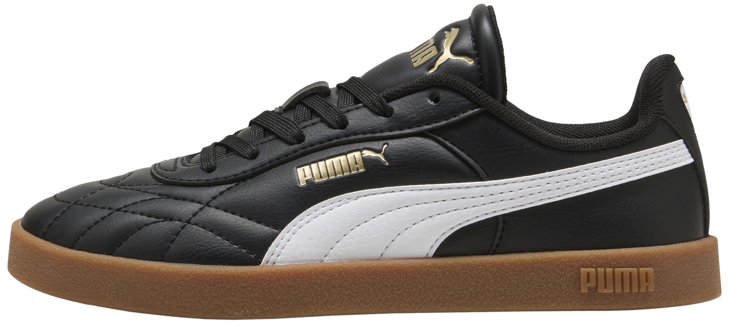 PUMA Club II Indoor JR Sneaker, Black White, 3.5 UK