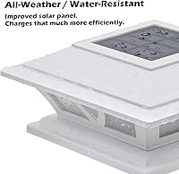 Vista 5 de SIEDiNLAR Luces solares para postes al aire libre, 2 modos, luz LED para cubierta de valla de 4 x 4, 5 x 5, 6 x 6 pulgadas, decoración de jardín