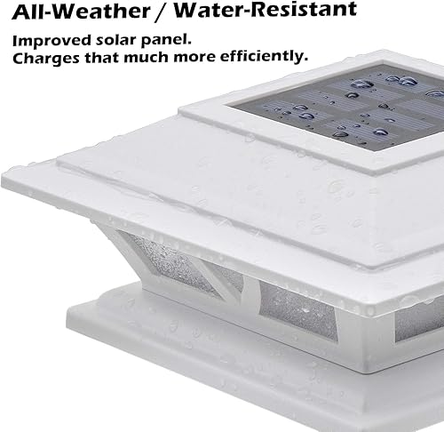 Miniatura 5 de SIEDiNLAR Luces solares para postes al aire libre, 2 modos, luz LED para cubierta de valla de 4 x 4, 5 x 5, 6 x 6 pulgadas, decoración de jardín,