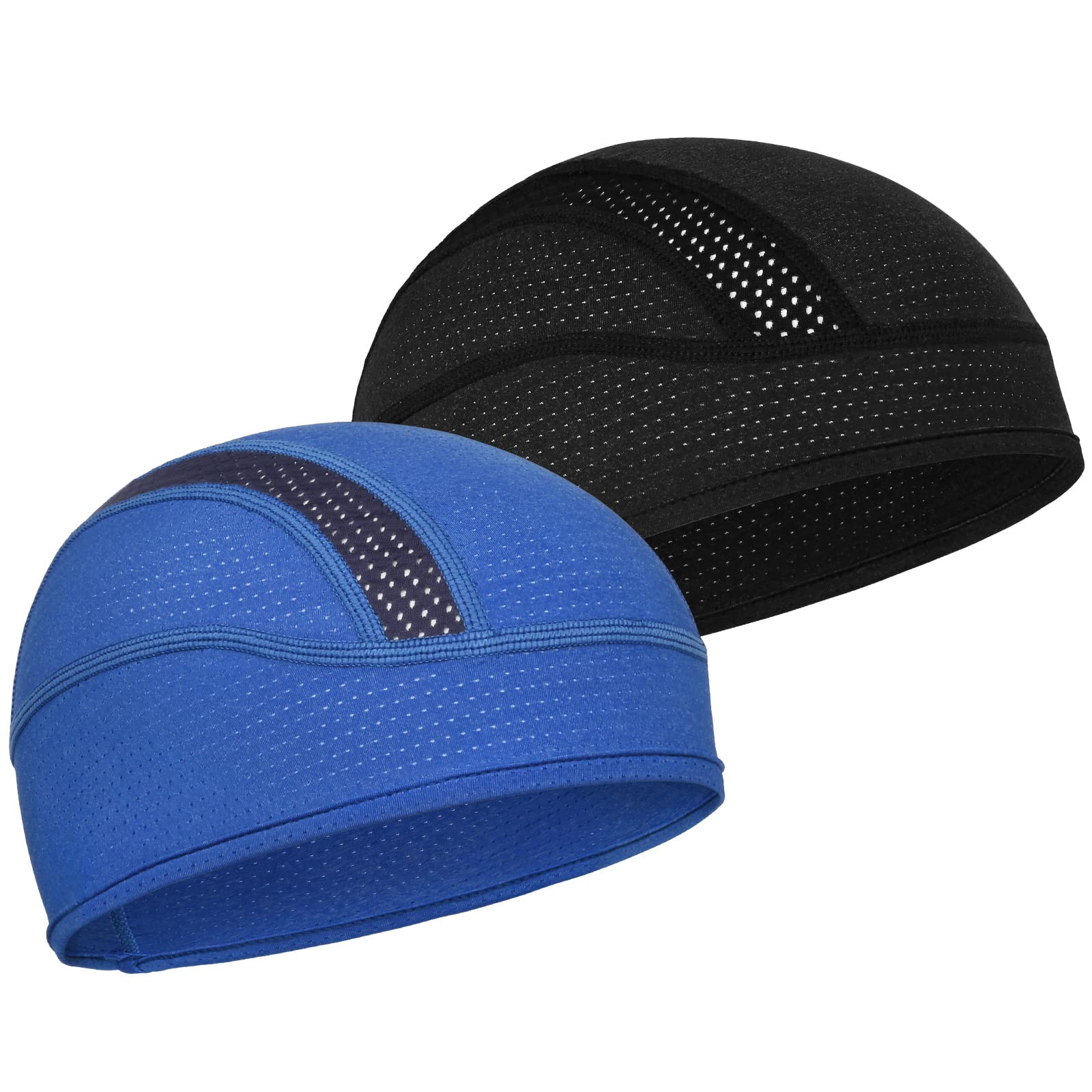 Skull Cap Helmet Liner Beanie, Cooling Mesh Cycling Running Hat for Men Women, Fits Under Helmets