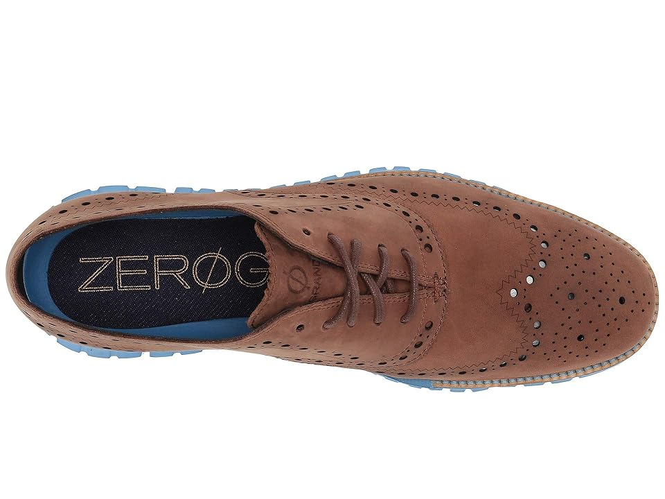 

Cole Haan Zerogrand Wingtip Oxford Leather (Dark Coffee Leather/Brazilian Sand/Pacific Coast) Men's Shoes, Brown