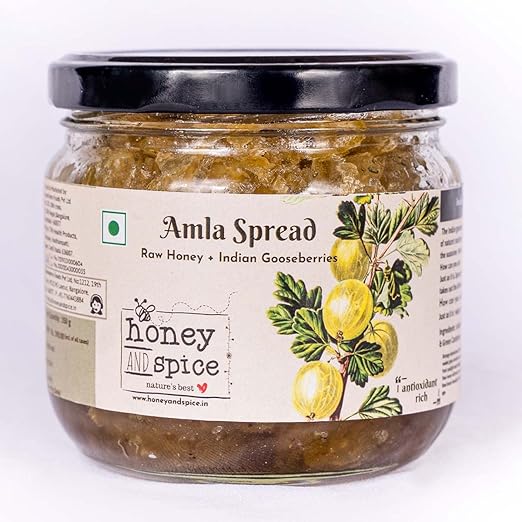 Amla Spread, Loaded with Vitamin C, Healthy Combination of Gooseberries and Raw Honey (single Packed 350g)