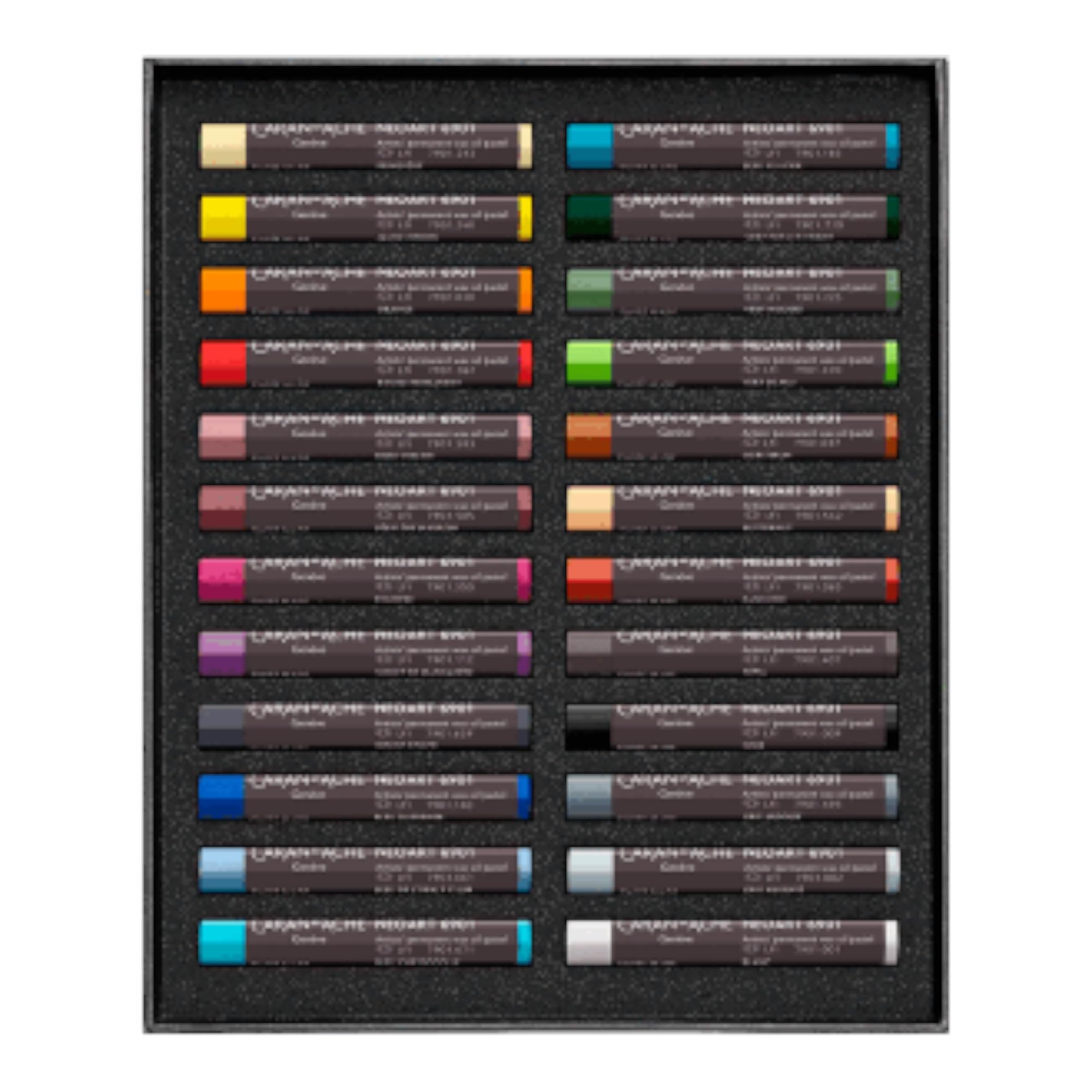 CARAN D’ACHE Neopastel Set 24 Farben, Ölpastelle im Metalletui, Künstler Pastellkreiden, Swiss Made