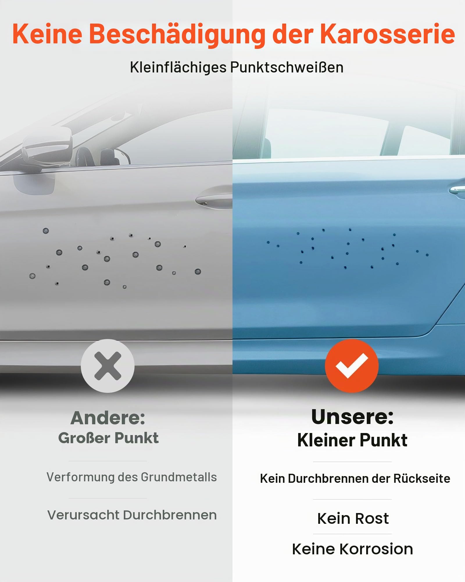 VEVOR 3 KW Karosserie Ausbeulspotter 7 Modi Automatisches Induktionsschweißen 220V Ausbeulspotter Werkzeug 3500A Dent Puller Punktschweißgerät