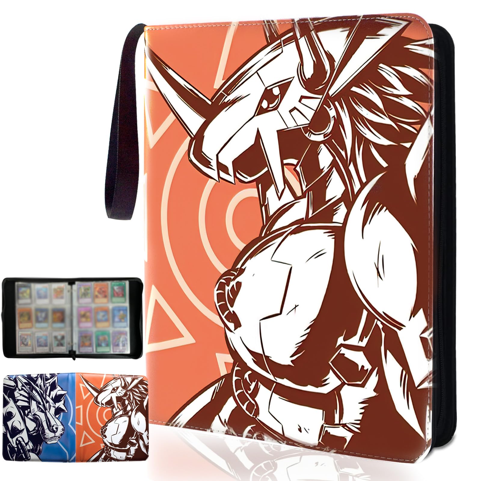 Trading Card Binder, Fits 900 Cards Card Collector Album Holder,with 50 Removable Sleeves Toys Gifts for Boys Girls