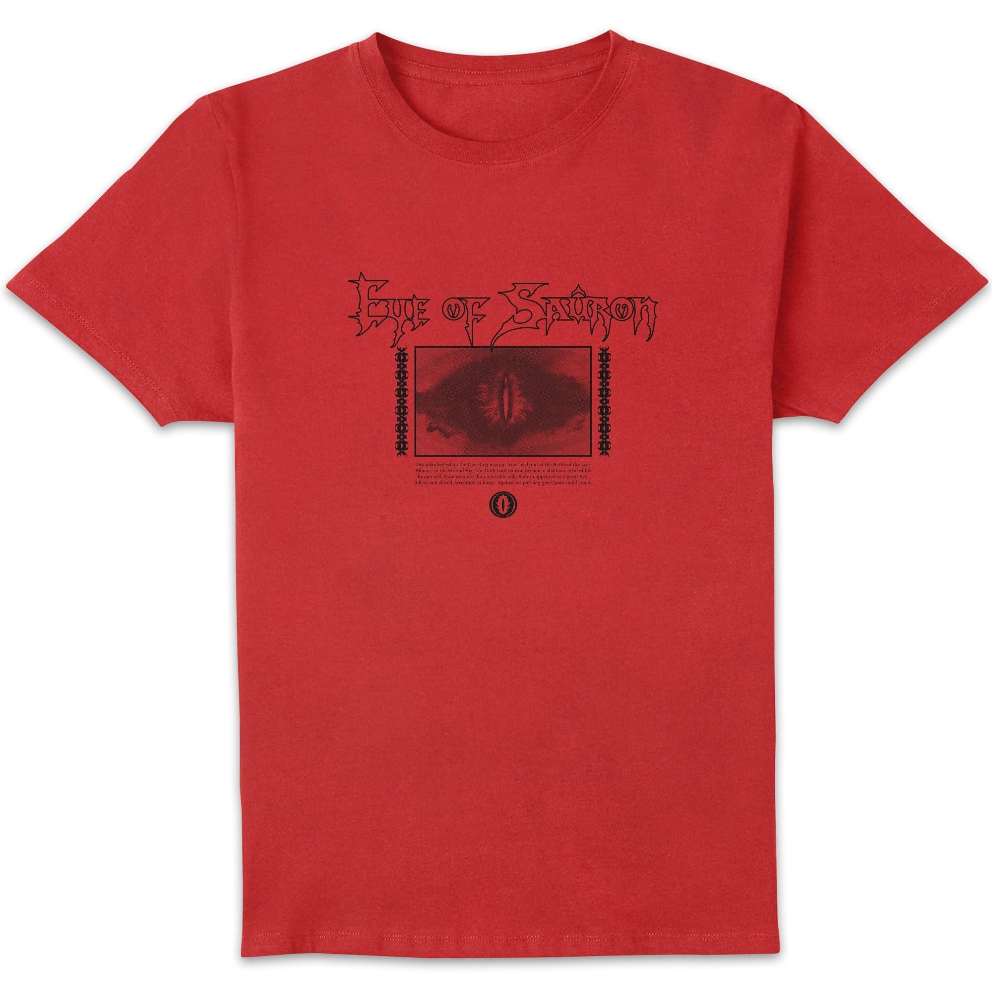 Lord Of The Rings Eye Of Sauron Men's T-Shirt - Red - M