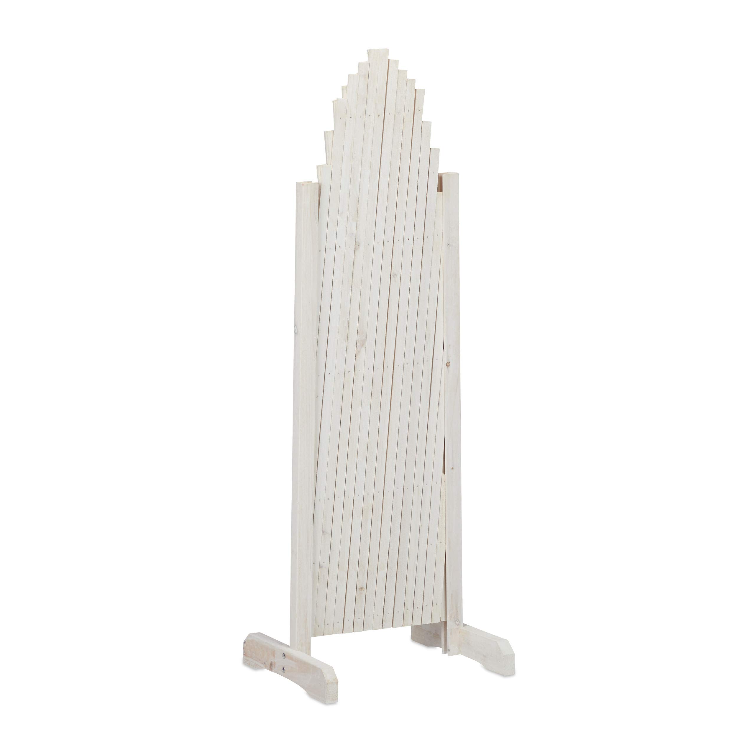 Relaxdays Graticolato in Legno, Allungabile Fino a 200 Metri, per Piante Rampicanti, per Giardini, Balconi, Bianco
