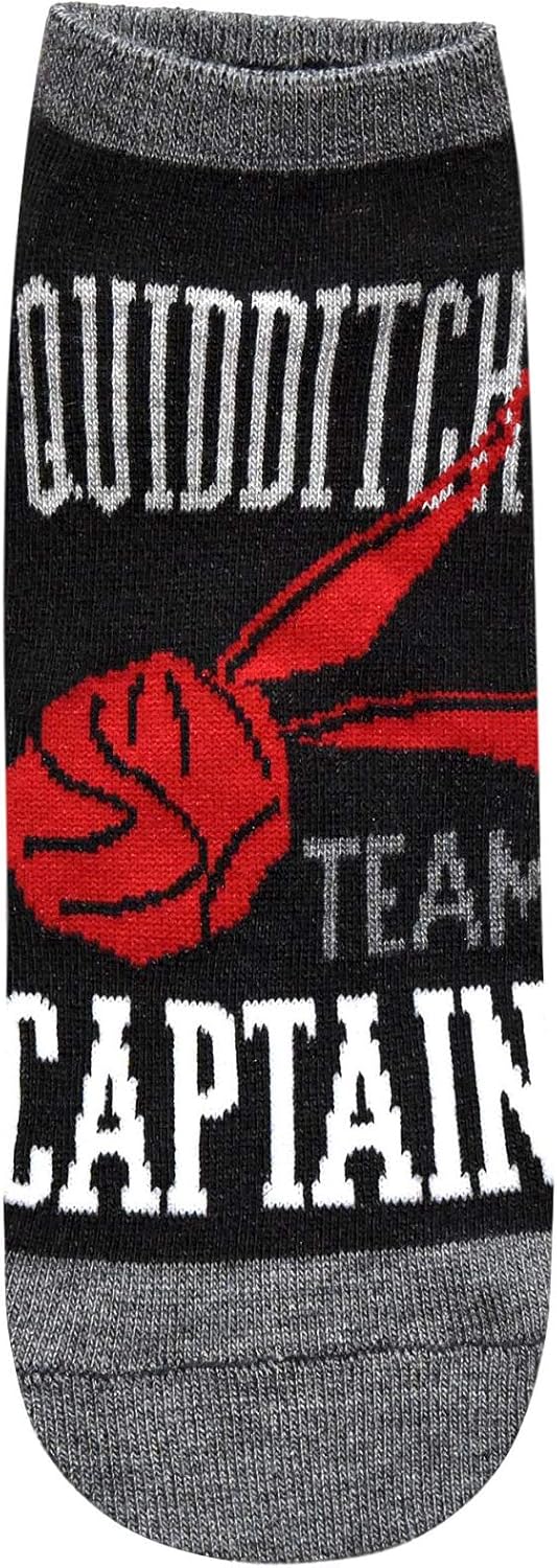 Miniatura 4 de Harry Potter Gryffindor Quidditch JuniorsMujeres Paquete de 5 Calcetines de tobillo Talla 4-10