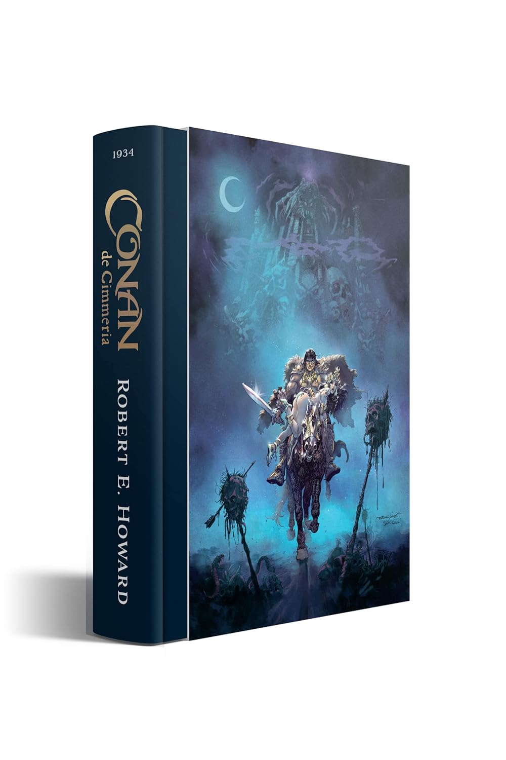 Portada del tomo dos del recopilatorio de libros de fantasía Conan, de Robert E. Howard