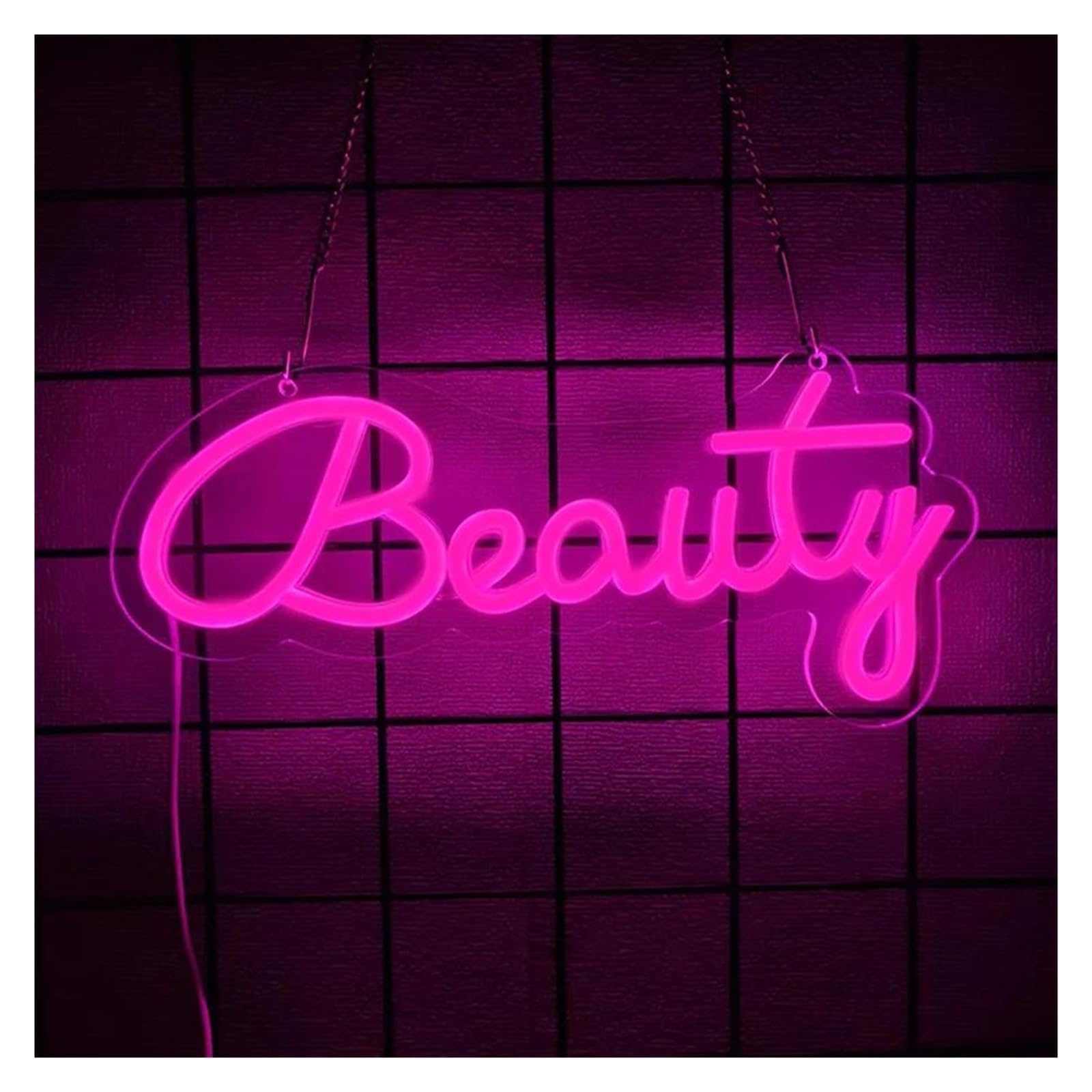 XENITE Luces Art Decoration Christmas Letrero De Neón Beauty Con Luz Regulable Para Peluquería Salón De Belleza Habitación De Adolescentes Tienda Decoración De Pared 32cmx14.5cm