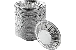4" Mini Pie Pans - 50 Pack Heavy Duty Aluminum Foil Disposable Pie Tins