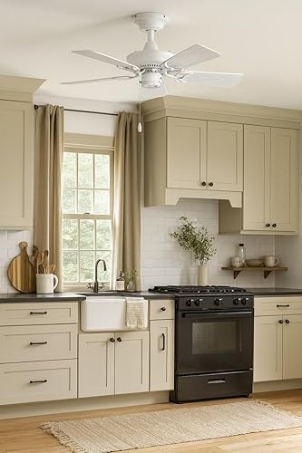 Miniatura 2 de Hinkley Cabana - Ventilador de techo pequeño para exteriores de 36 pulgadas, sin luz, ventiladores de techo para exteriores con clasificación húmeda