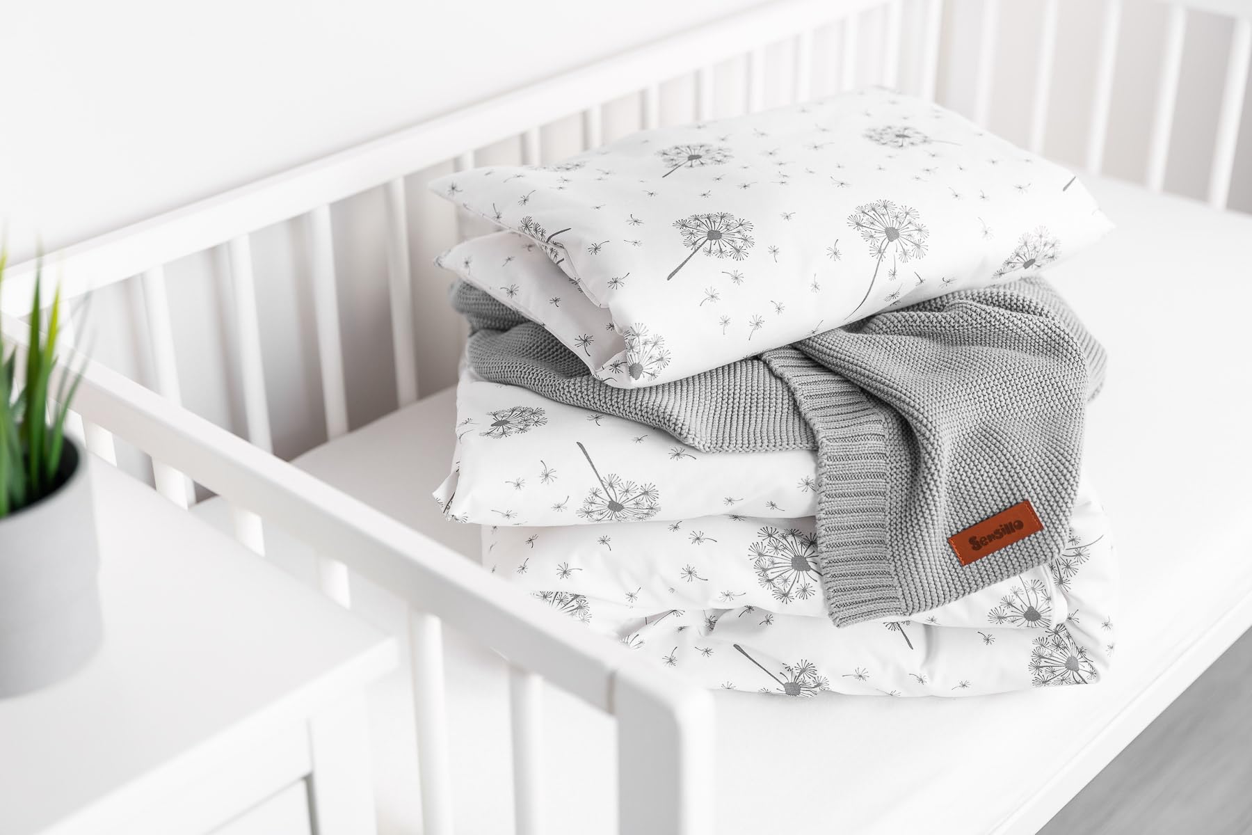 Coperta per neonati in cotone e bambù - Coperta morbida per neonati 80x100 cm - Coperta leggera a maglia per neonati e bambini - Grigio