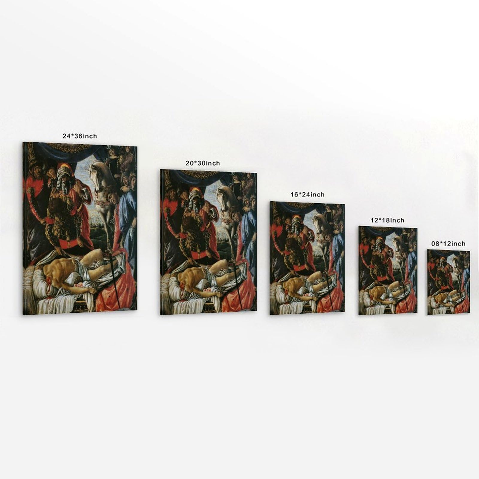Generisch Sandro Botticelli's Oil Painting Canvas Print Poster Lienzo Póster Impresión artística 20 x 30 Pulgadas