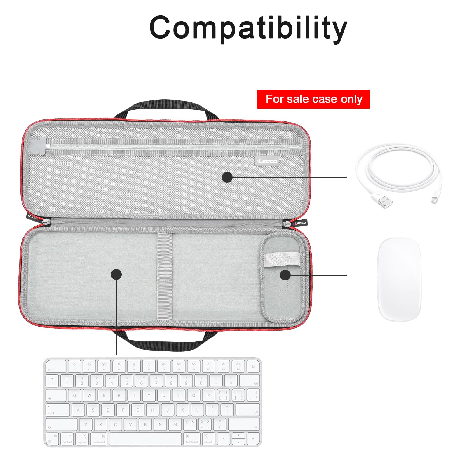 RLSOCO Estojo de transporte para Apple Magic Keyboard (teclado