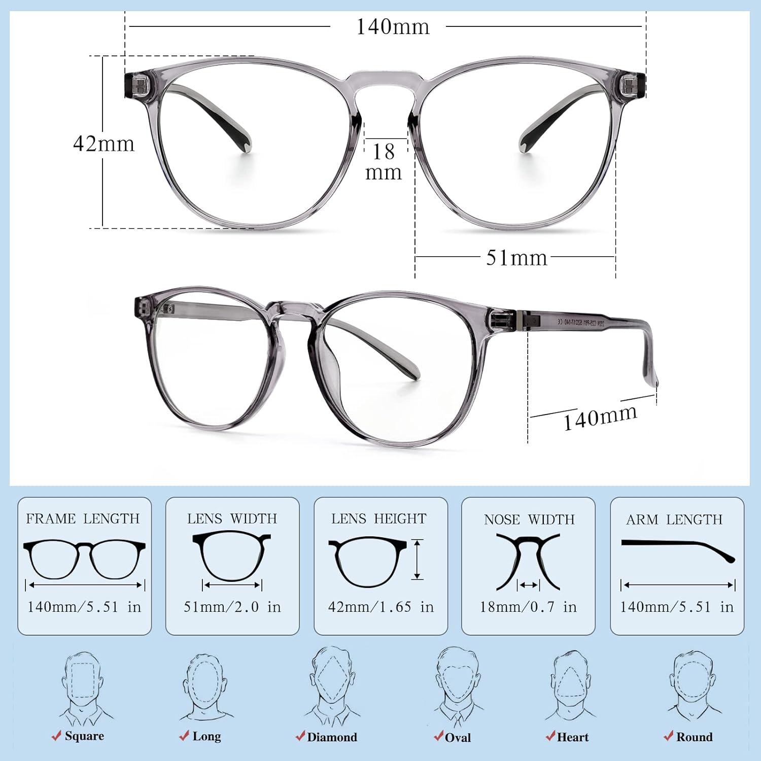 Blue Light Blocking Glasses for women/men - 4Pack Computer Reading/Gaming/TV/Phones Glasses Anti UV Glare Eyestrain - Image 4