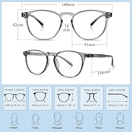 BOSSWIN Blue Light Blocking Glasses for women/men - 4Pack Computer Reading/Gaming/TV/Phones Glasses Anti UV Glare Eyestrain