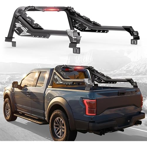 Adjustable Extended Side Truck Bed Roll Bar Chase Rack Fits F150 Silverado