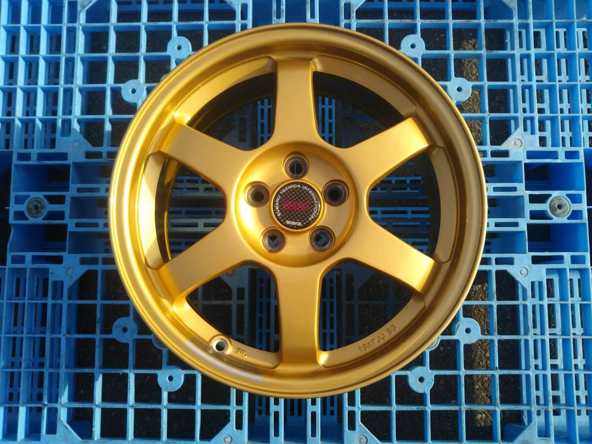 Amazon.co.jp: 品 レイズ RAYS STI TE37 ゴールド ホイール