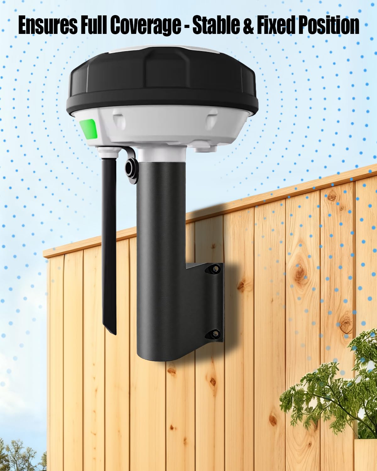 Uchwyt ścienny anteny RTK pasuje do kosiarek Mammotion Luba 2 AWD YUKA, odporny na warunki atmosferyczne wspornik wzmacniający sygnał z systemem zarządzania kablami