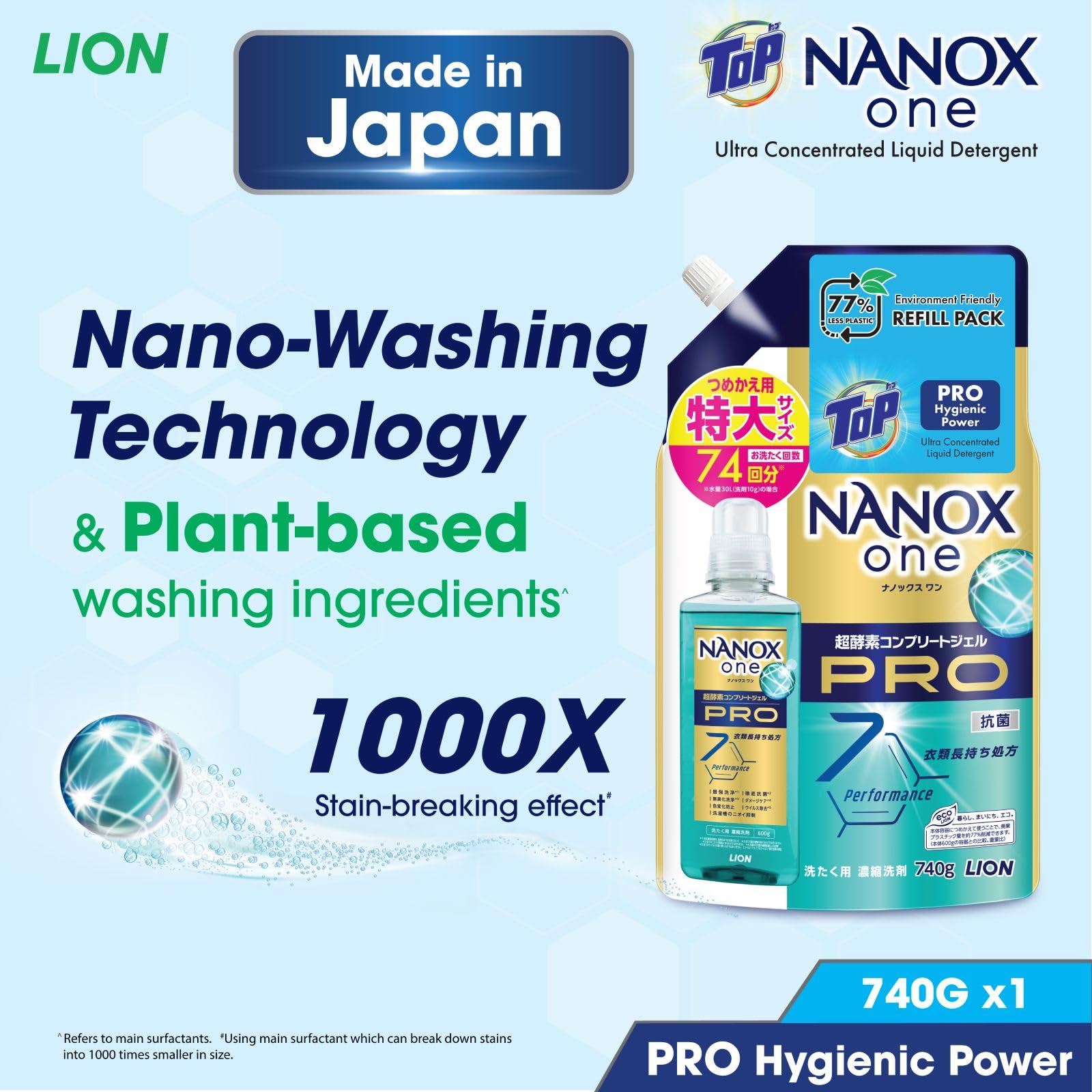 Amazon | ライオン NANOX one Pro 詰替特大 790g | シャンプー 通販