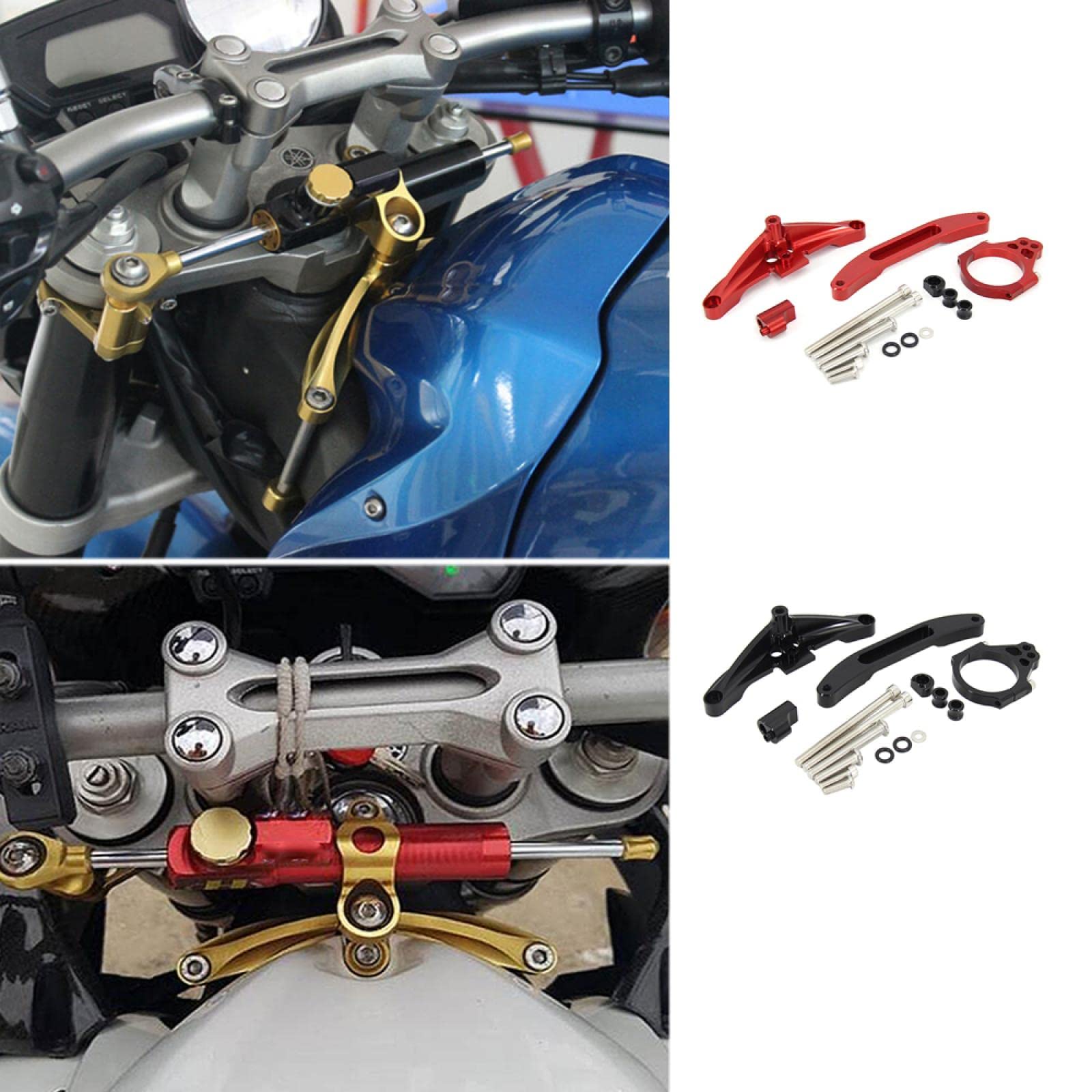 Ammortizzatore di sterzo per Moto per Yamaha FZ1 FAZER 2006-2015 Moto Sterzo Stabilizzatore Ammortizzatori