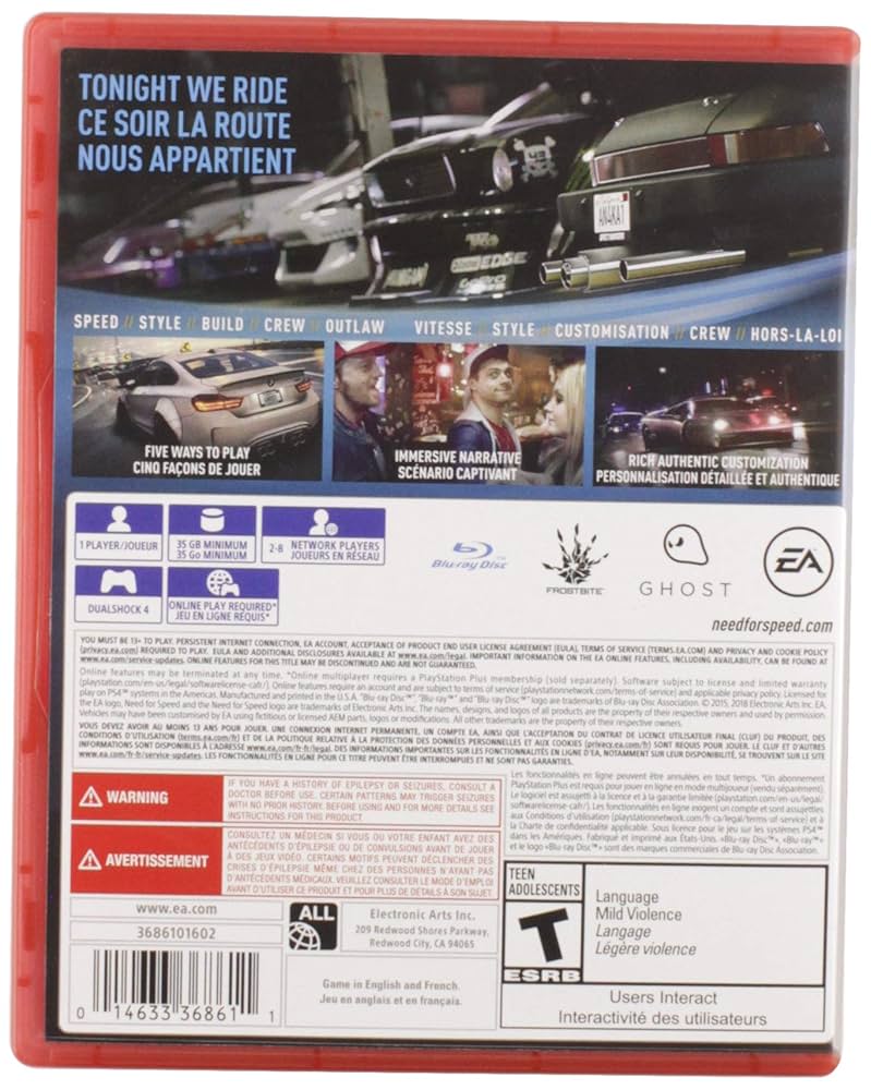 Amazon.co.jp: Need for Speed (輸入版:北米) - PS4 : ゲーム