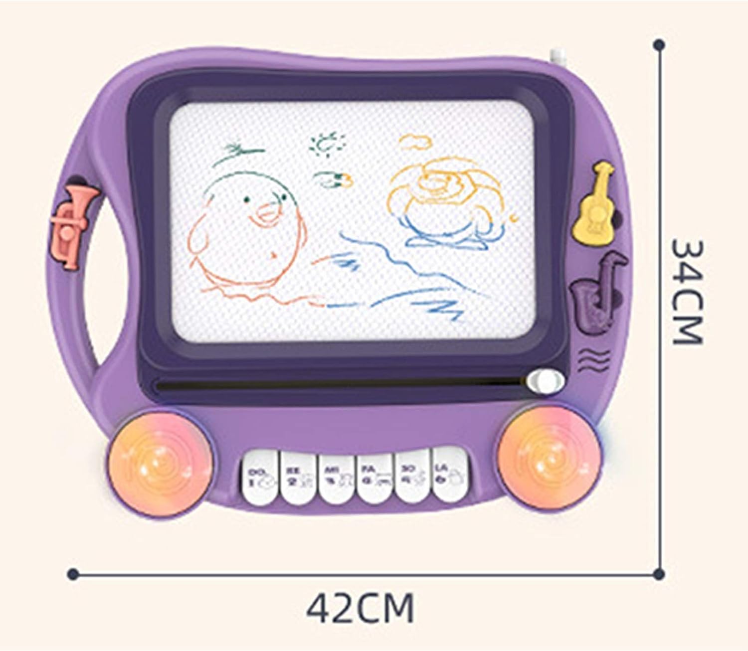 お絵かきボード お絵描き おもちゃ 男の子と女の子のカラー落書き板の教育玩具のための子供の多機能磁気描画板 磁石ボード 知育玩具 (