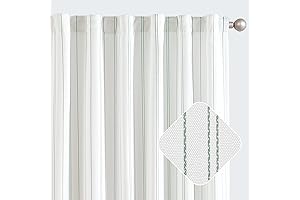 jinchan Green and White Curtains 84 Inches Long for Living Room Bedroom
