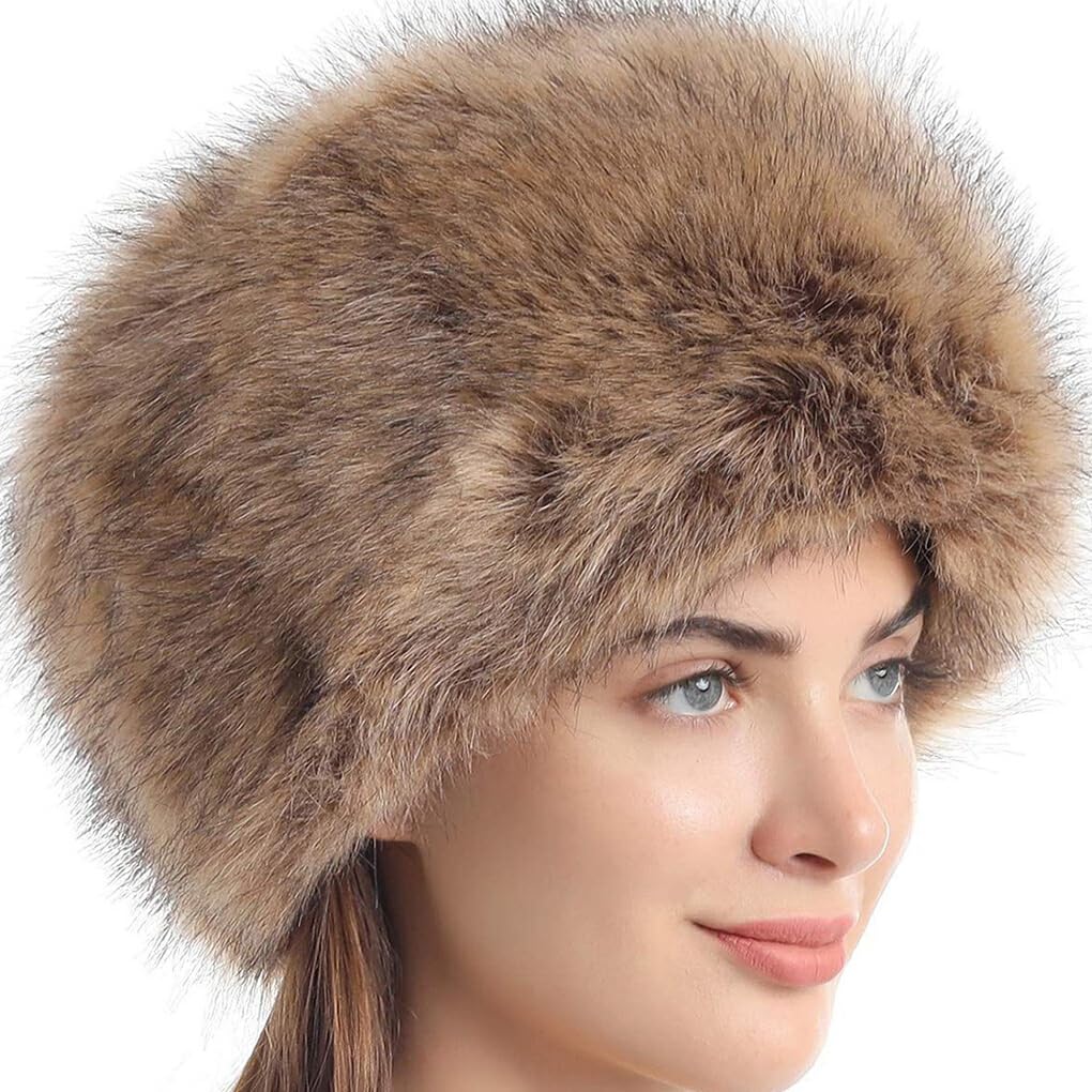 Gorro de Nieve de Invierno a Prueba de arañazos con Textura de Gama, Amplia aplicación, Gorros con Pelo de Pelo Esponjoso, artesanía Exquisita para Diario